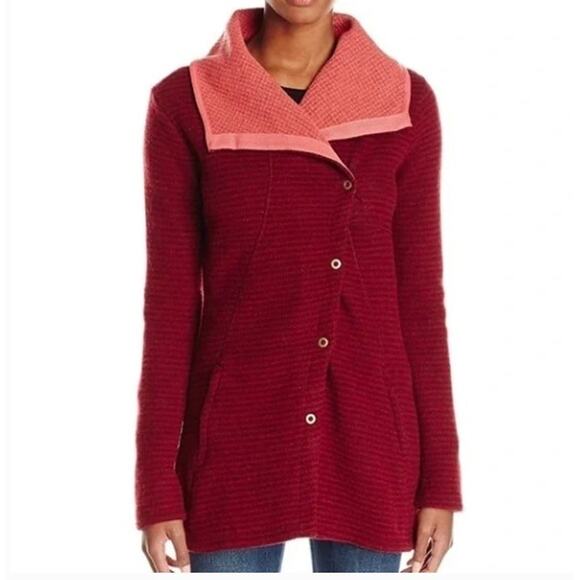 Prana Milana Jacket Redberry Wms Med NWT W2MILA315 - Picture 2 of 5